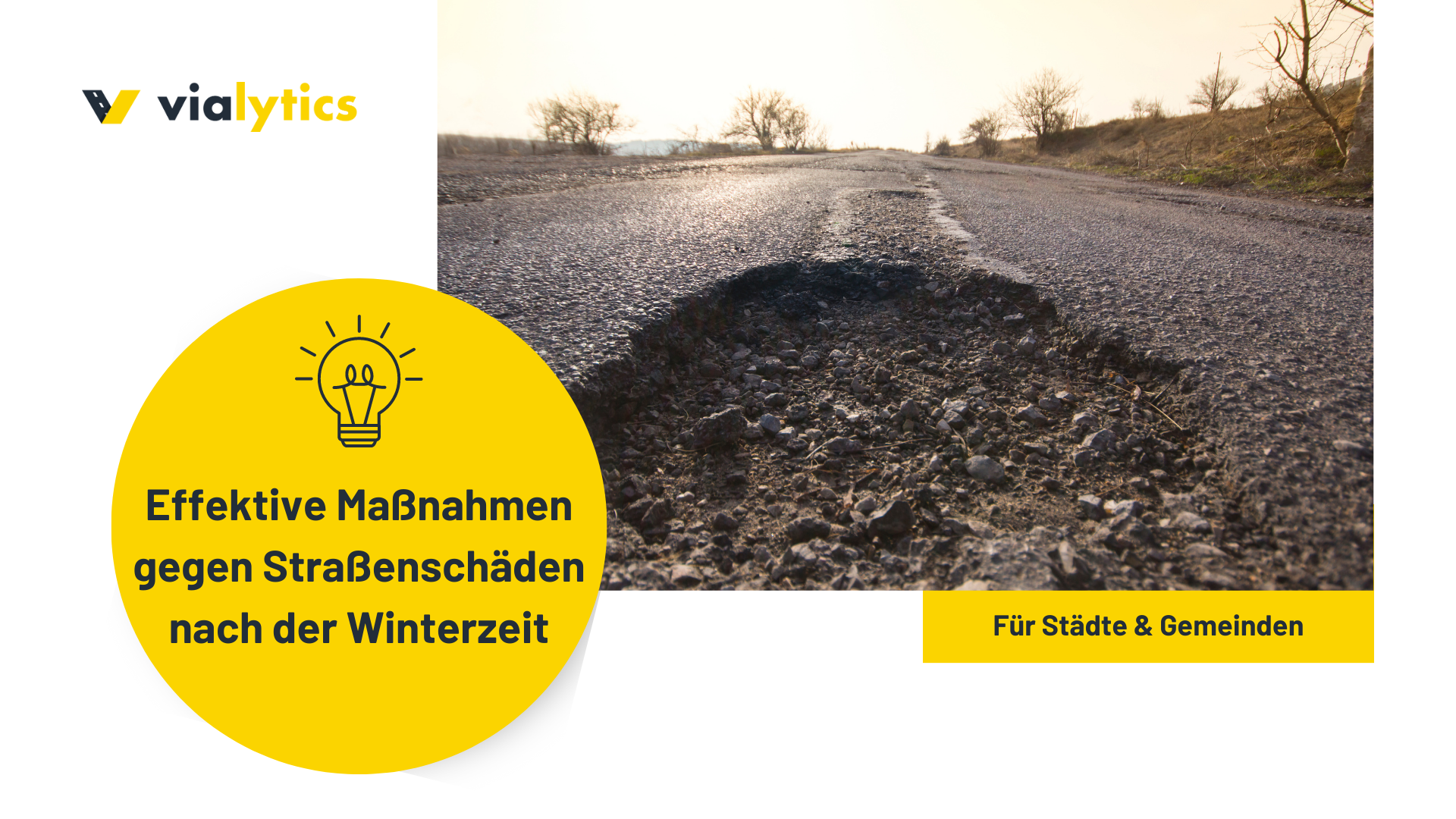 Mit effektiven Maßnahmen können Städte und Gemeinden Straßenschäden nach der Winterzeit minimieren.